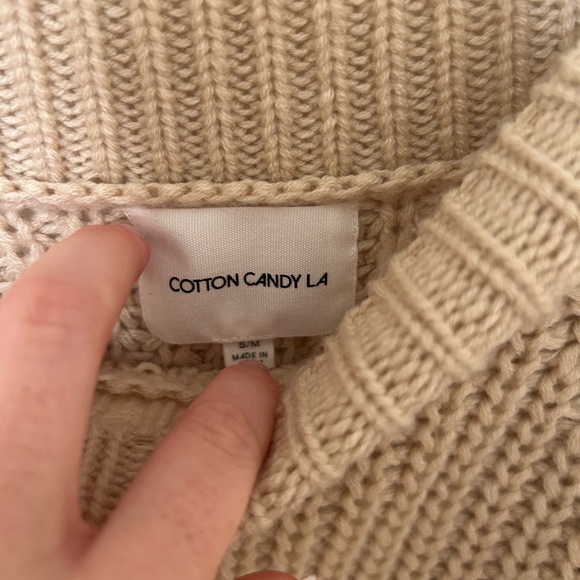Cotton Candy LA Knit Off the Shoulder Sweater - Picture 6 of 6